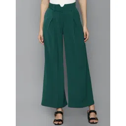 Allen Solly Green Regular Fit Trousers-picture-32
