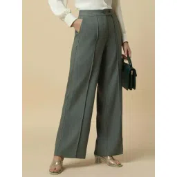 Allen Solly Green Regular Fit Trousers-picture-28