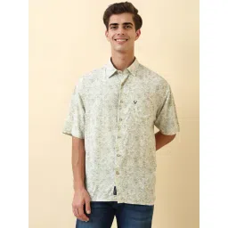 Allen Solly Green Relaxed Fit Printed Shirt-picture-23
