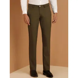 Allen Solly Green Slim Fit Trousers-picture-48