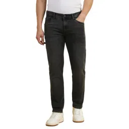 Allen Solly Grey Blended Skinny Solid Jeans-picture-40