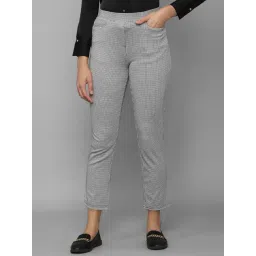 Allen Solly Grey Chequered Trousers-picture-15
