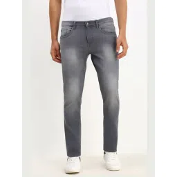 Allen Solly Grey Cotton Slim Fit Jeans-picture-23