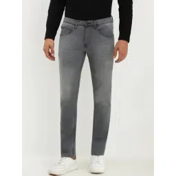 Allen Solly Grey Cotton Slim Fit Jeans-picture-26