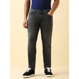 Allen Solly Grey Cotton Slim Fit Jeans-picture-18
