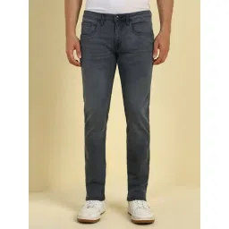 Allen Solly Grey Cotton Slim Fit Jeans-picture-21