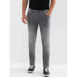 Allen Solly Grey Cotton Slim Fit Jeans-picture-17