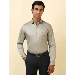 Allen Solly Grey Cotton Slim Fit Shirt-picture-18