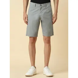 Allen Solly Grey Cotton Slim Fit Shorts-picture-44