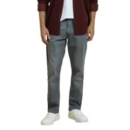 Allen Solly Grey Regular Fit Jeans-picture-10