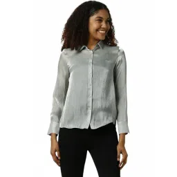 Allen Solly Grey Regular Fit Shirt-picture-19