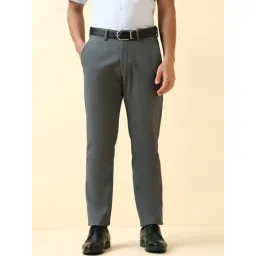 Allen Solly Grey Regular Fit Trousers-picture-36