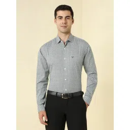 Allen Solly Grey Slim Fit Printed Shirt-picture-35