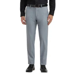 Allen Solly Grey Slim Fit Trousers-picture-45