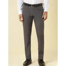 Allen Solly Grey Slim Fit Trousers-picture-10