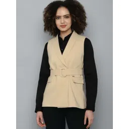 Allen Solly Khaki Regular Fit Blazer-picture-47