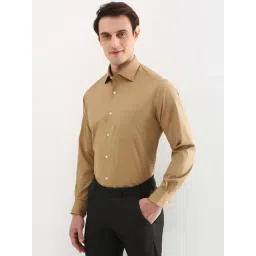 Allen Solly Khaki Regular Fit Shirt image 3