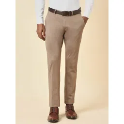 Allen Solly Khaki Slim Fit Trousers-picture-13