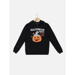 Allen Solly Kids Black Graphic Full Sleeves Sweatshirt-picture-31