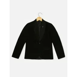 Allen Solly Kids Black Regular Fit Full Sleeves Blazer-picture-37