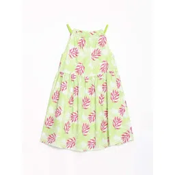 Allen Solly Kids Green Printed Regular Fit Dress-picture-48