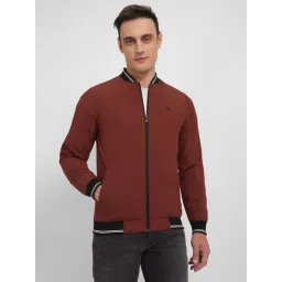 Allen Solly Maroon Regular Fit Bomber Jacket-picture-38
