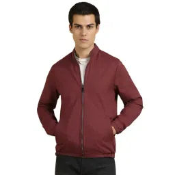 Allen Solly Maroon Regular Fit Jacket-picture-40