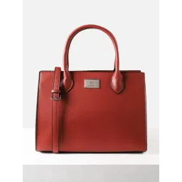 Allen Solly Maroon Textured Medium Handbag-picture-39