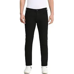 allen solly Men Black Slim Fit Dark Wash Jeans-picture-13