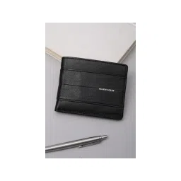 Allen Solly Men Black Textured Genuine Leather Wallet-picture-38