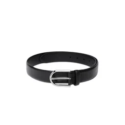 Allen Solly Men Black Textured Leather Belt-picture-30