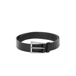 Allen Solly Men Black Textured Leather Belt-picture-28