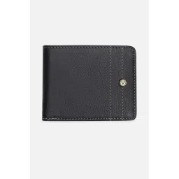 Allen Solly Men Black Textured Leather Wallet-picture-13
