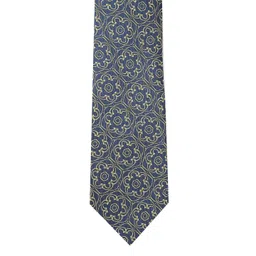 Allen Solly Men Blue & Yellow Printed Broad Tie-picture-16