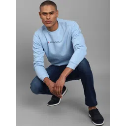 Allen Solly Men Blue Cotton Printed Sweatshirt image 3