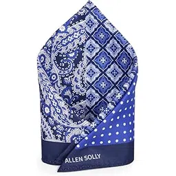 allen solly Men Blue Party Pocket Square-picture-23