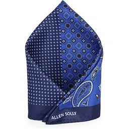allen solly Men Blue Party Pocket Square-picture-45