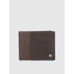 Allen Solly Men Brown Solid Two Fold Leather Wallet-picture-45