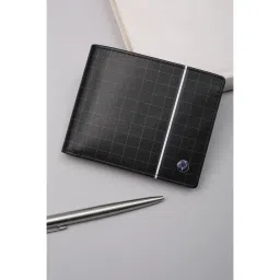 Allen Solly Men Casual Black Checks Wallet-picture-13