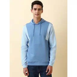 Allen Solly Men Colourblocked Hooded Sweatshirt-picture-23