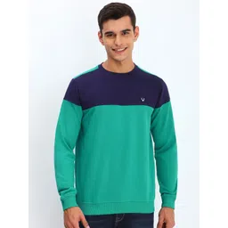 Allen Solly Men Colourblocked Round Neck Pullover Sweatshirt-picture-29