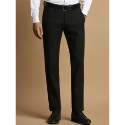 Allen Solly Men Cotton Mid-Rise Slim Fit Formal Trousers-picture-15