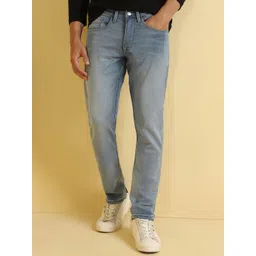 Allen Solly Men Cotton Slim Fit Light Fade Jeans-picture-41
