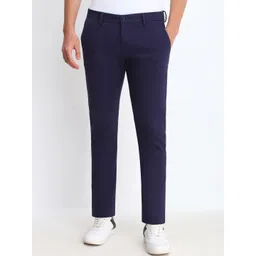 Allen Solly Men Cotton Ultra Solid Mid-Rise Slim Fit Formal Trousers-picture-17