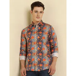 Allen Solly Men Floral Opaque Printed Casual Shirt-picture-26