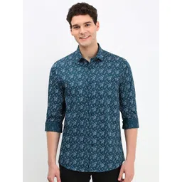 Allen Solly Men Floral Printed Cotton Slim Fit Casual Shirt-picture-28
