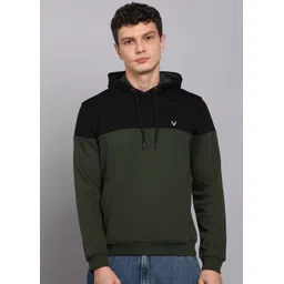 allen solly Men Full Sleeve Color Block Hooded Sweatshirt-picture-17