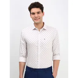 Allen Solly Men Geometric Printed Cotton Slim Fit Formal Shirt-picture-38