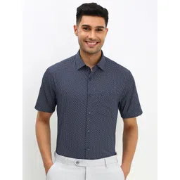 Allen Solly Men Geometric Printed Cotton Slim Fit Formal Shirt-picture-32