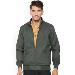 Allen Solly Men Green Solid Bomber-picture-11